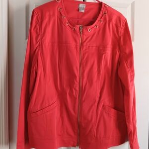 Chico's Coral Utility Jacket